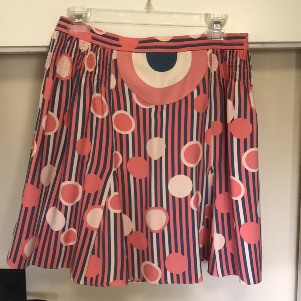 Marc Jacobs Silk Printed Skirt